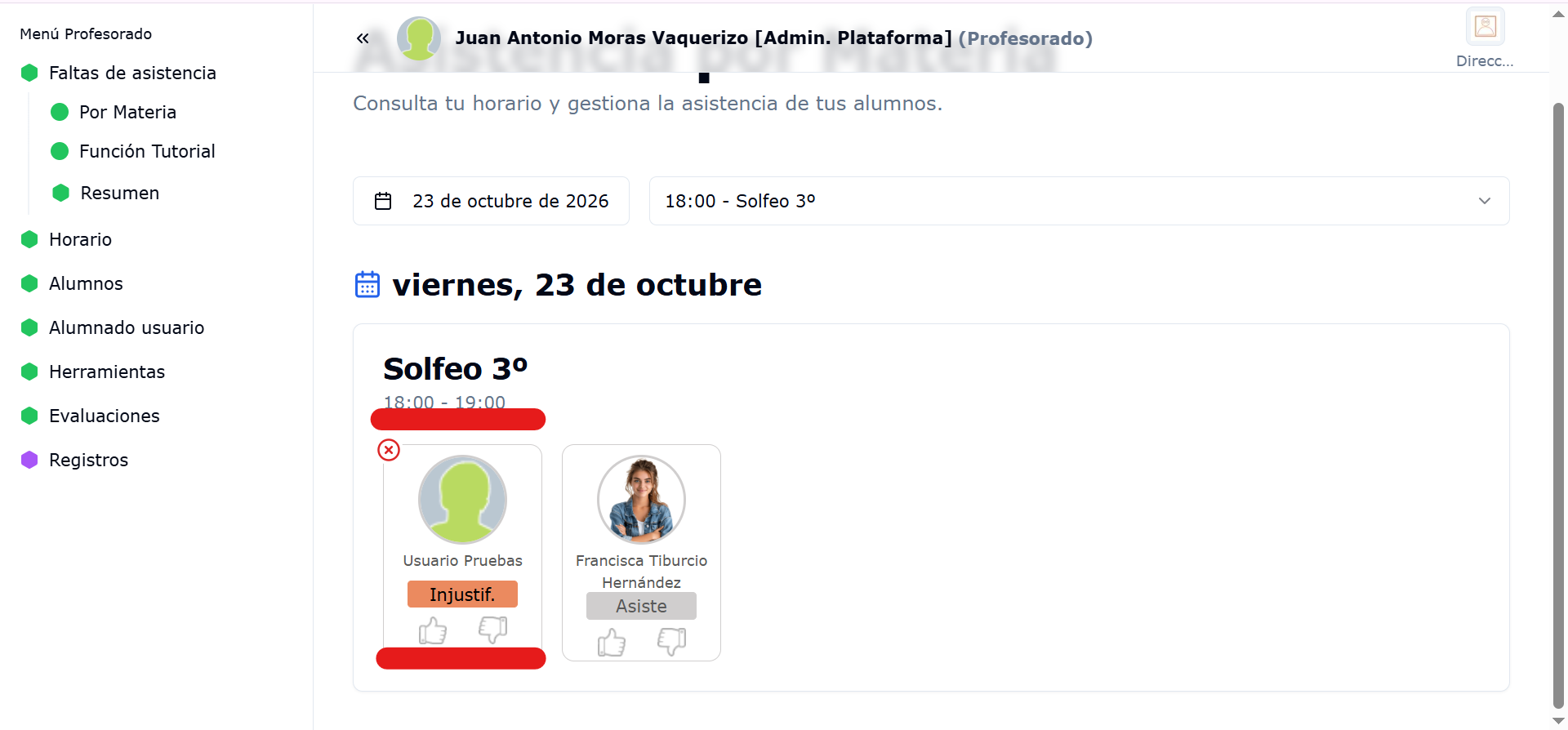 Paso 3 - Falta Injustificada
